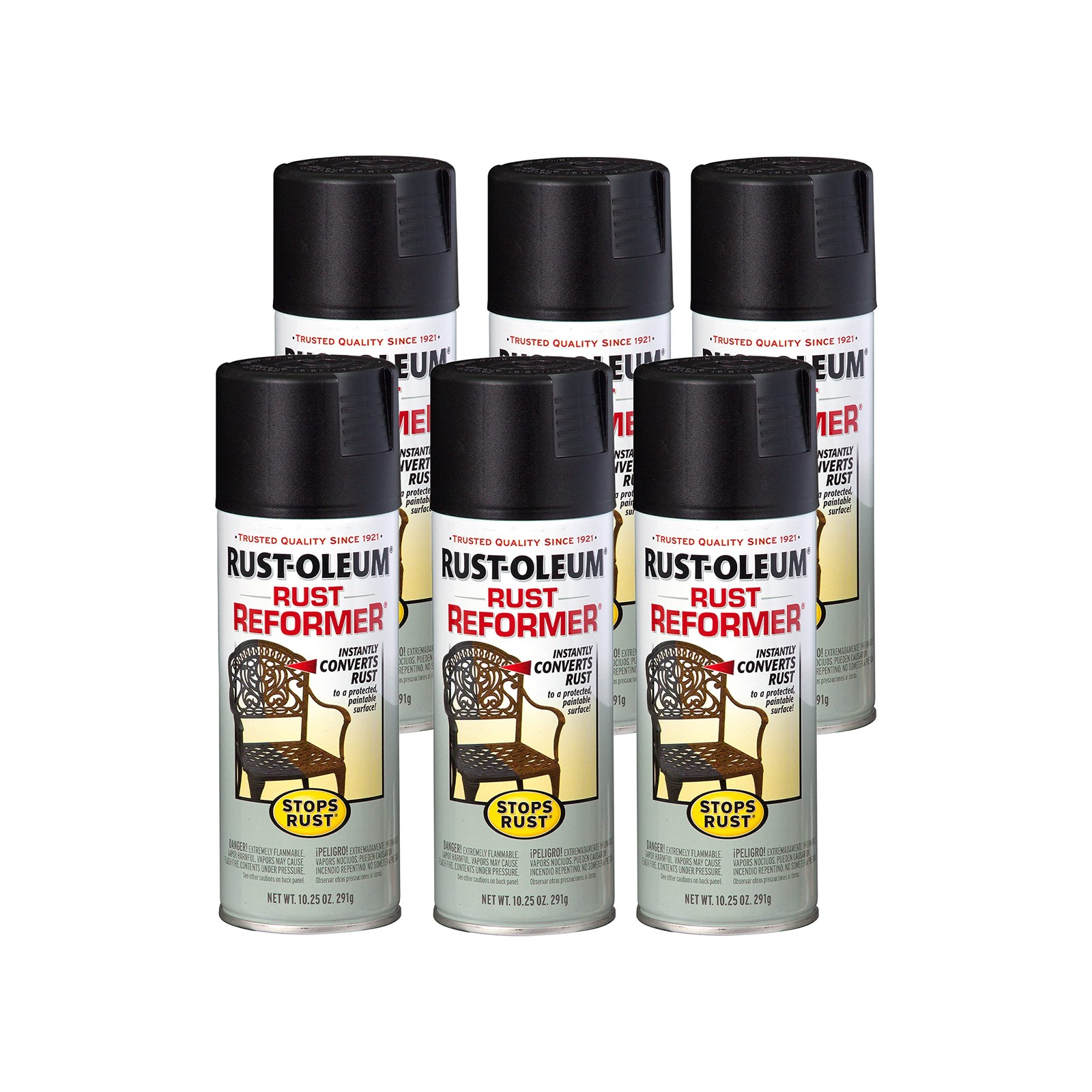Rust-Oleum 215215-6PK Stops Rust Reformer 10.25 Fl Oz (Pack of 6), Black
