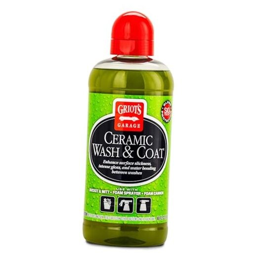 Ceramic Wash and Coat for All Car Exterior Surfaces, Lubricant Rich, Provides