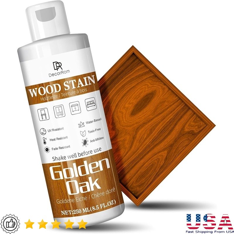 Water Based Wood Stain DIY Woodworking Natural Finish Fast Drying Versatile Use