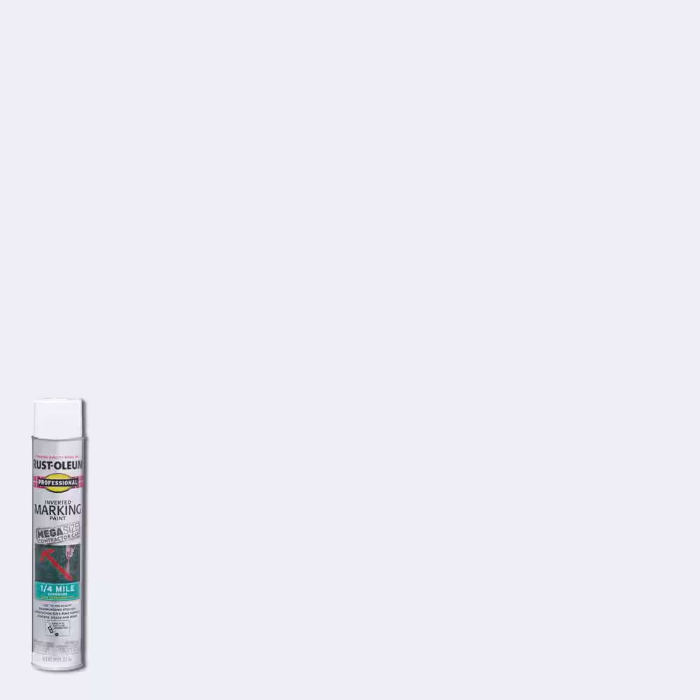 26 Oz. Mega White 2 X Distance Inverted Marking Spray Paint (6-Pack)
