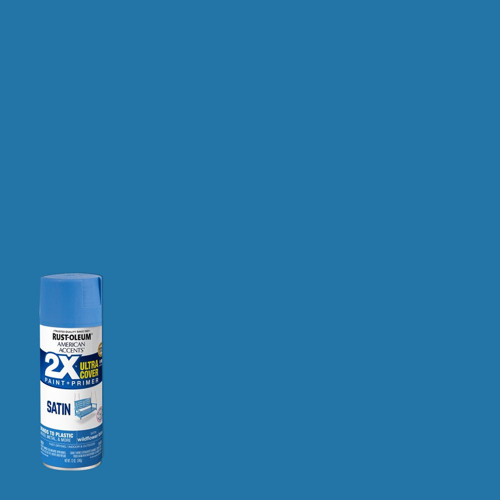 All Surfaces 2X Ultra Cover Satin Spray Paint & Primer Soft & Silky Look 12 Oz