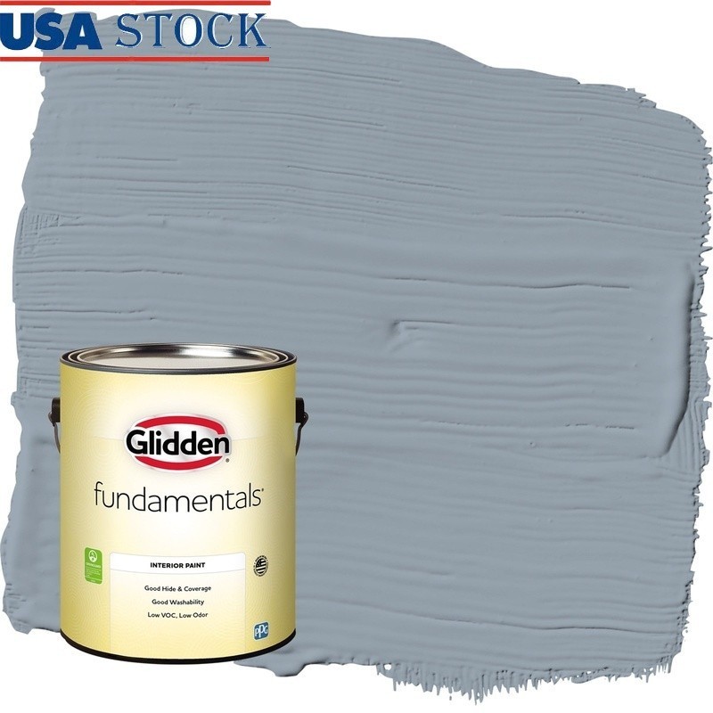 Low VOC Washable Interior Paint Good Hide Quick Silver Perfect All Surfaces 1Gal