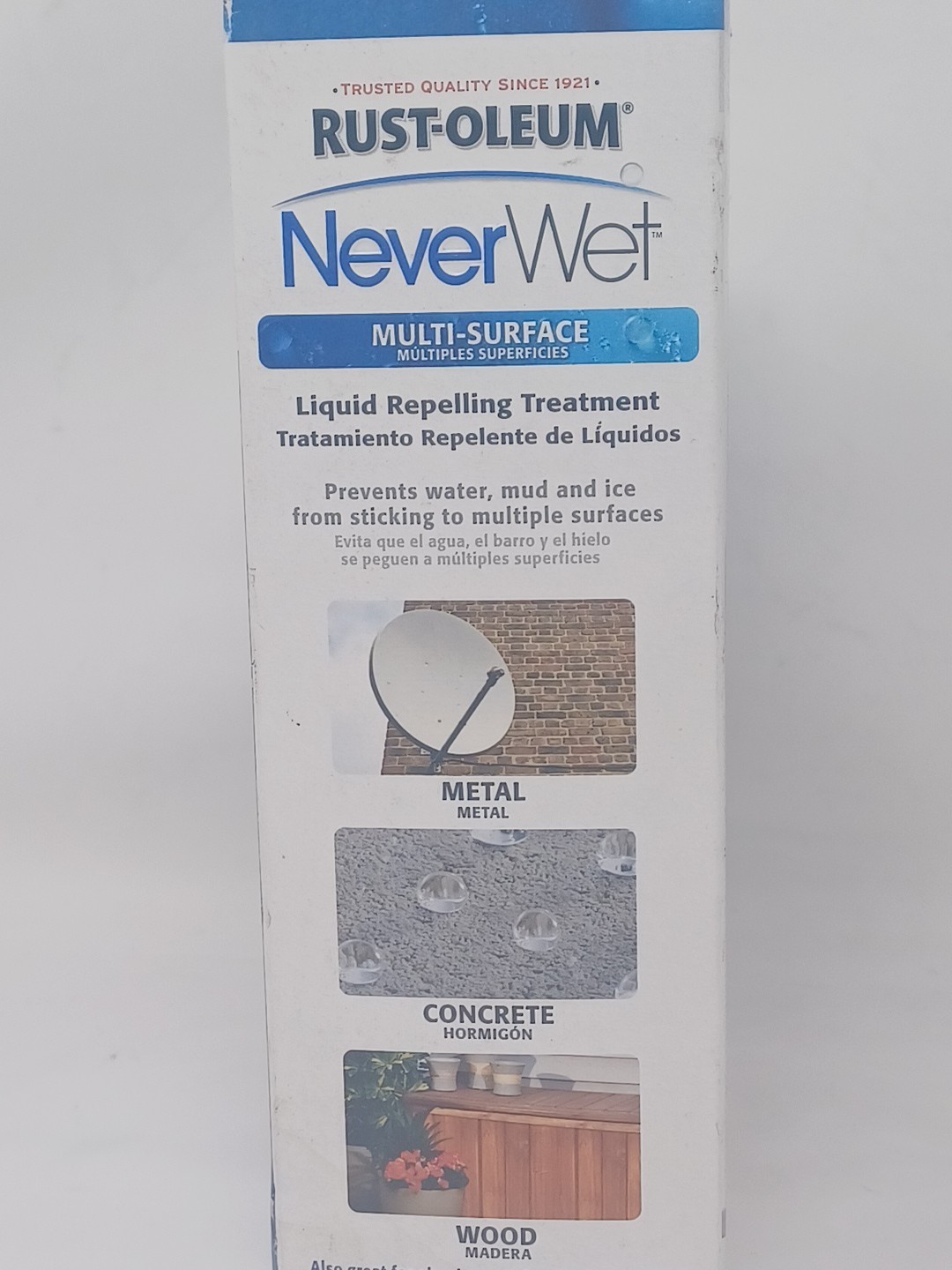 1 Rust Oleum Never Wet Spray Liquid Repelling Treatment 18oz