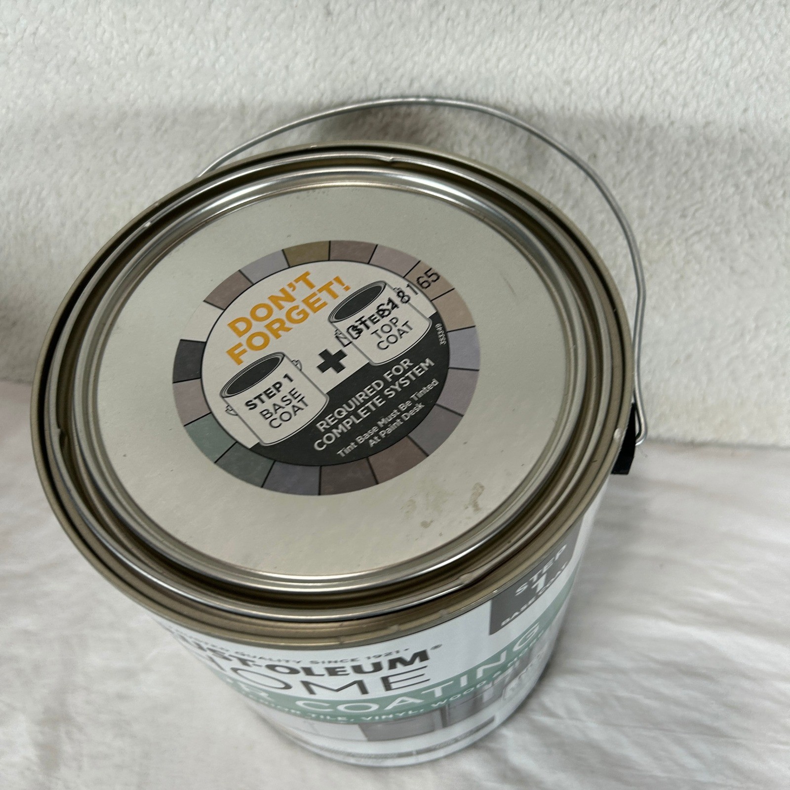 Rust-Oleum HOME Floor Coating Step 1 Base Coat Ultra White Tint Base 1 Gallon