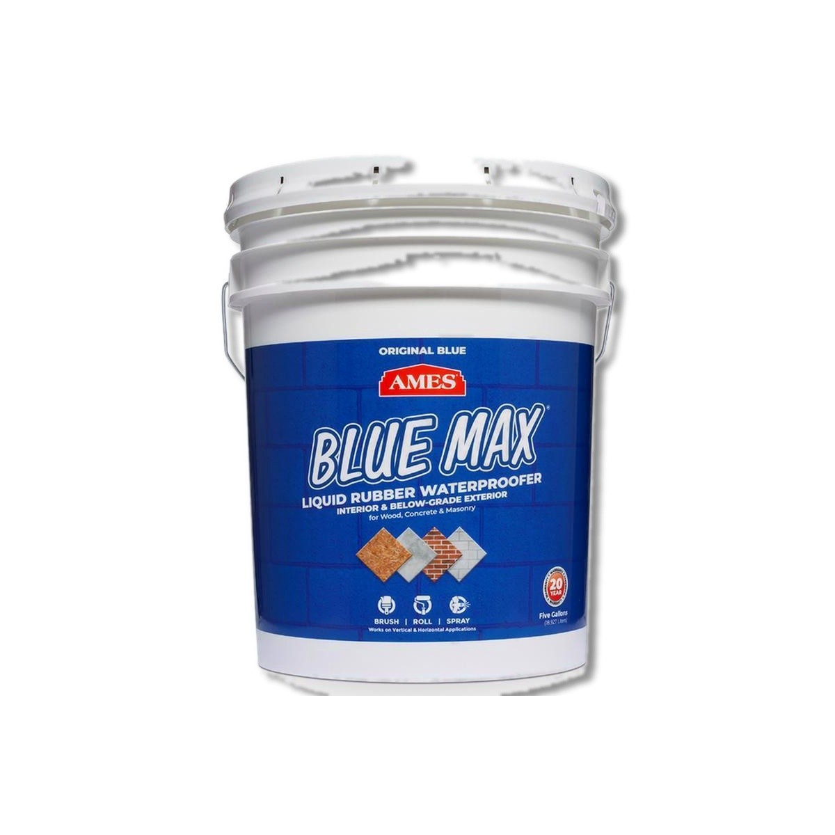 AMES Blue Max Liquid Rubber Blue Waterproof Coating 5 gal BMX5RG