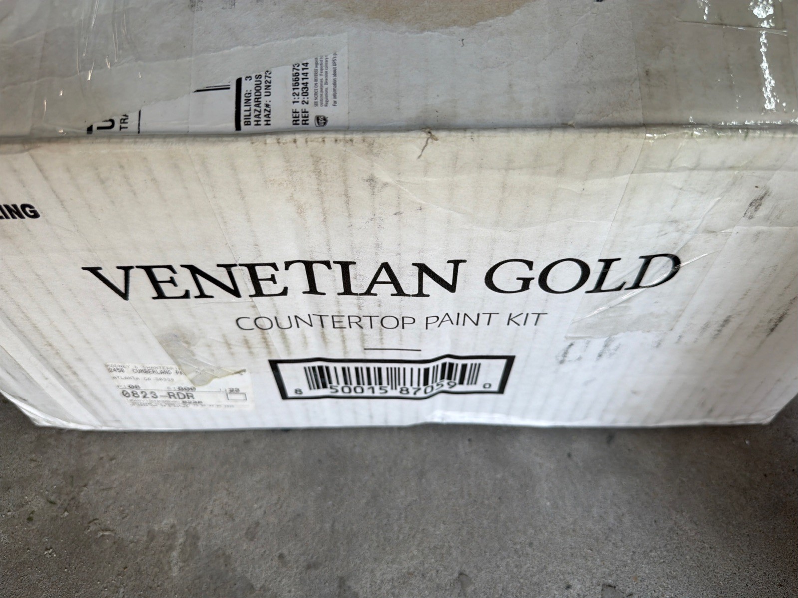 GIANI CARRERA Venetian Gold / Graphite / Smokey Quartz COUNTERTOP PAINT KIT