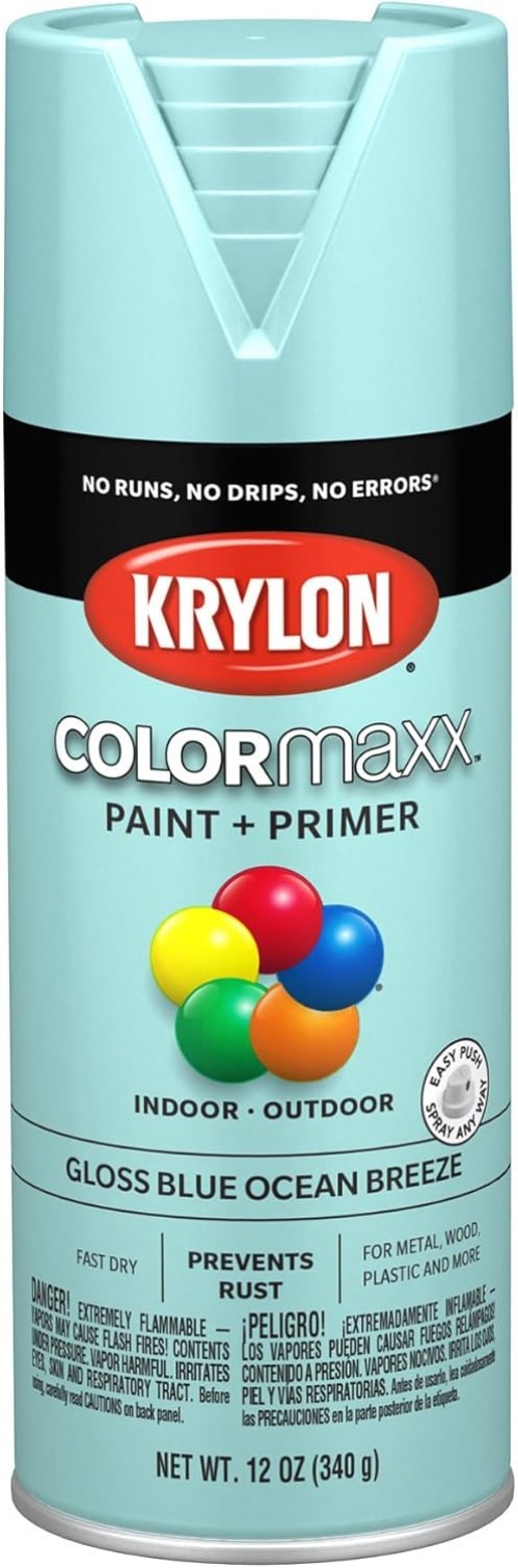 ColorMaxx 12 Oz. Gloss Spray Paint, Blue Ocean Breeze – 1 Each