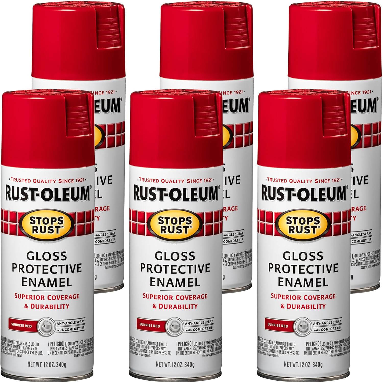 7779830 Stops Rust Spray Paint, 12 Oz, Gloss Black