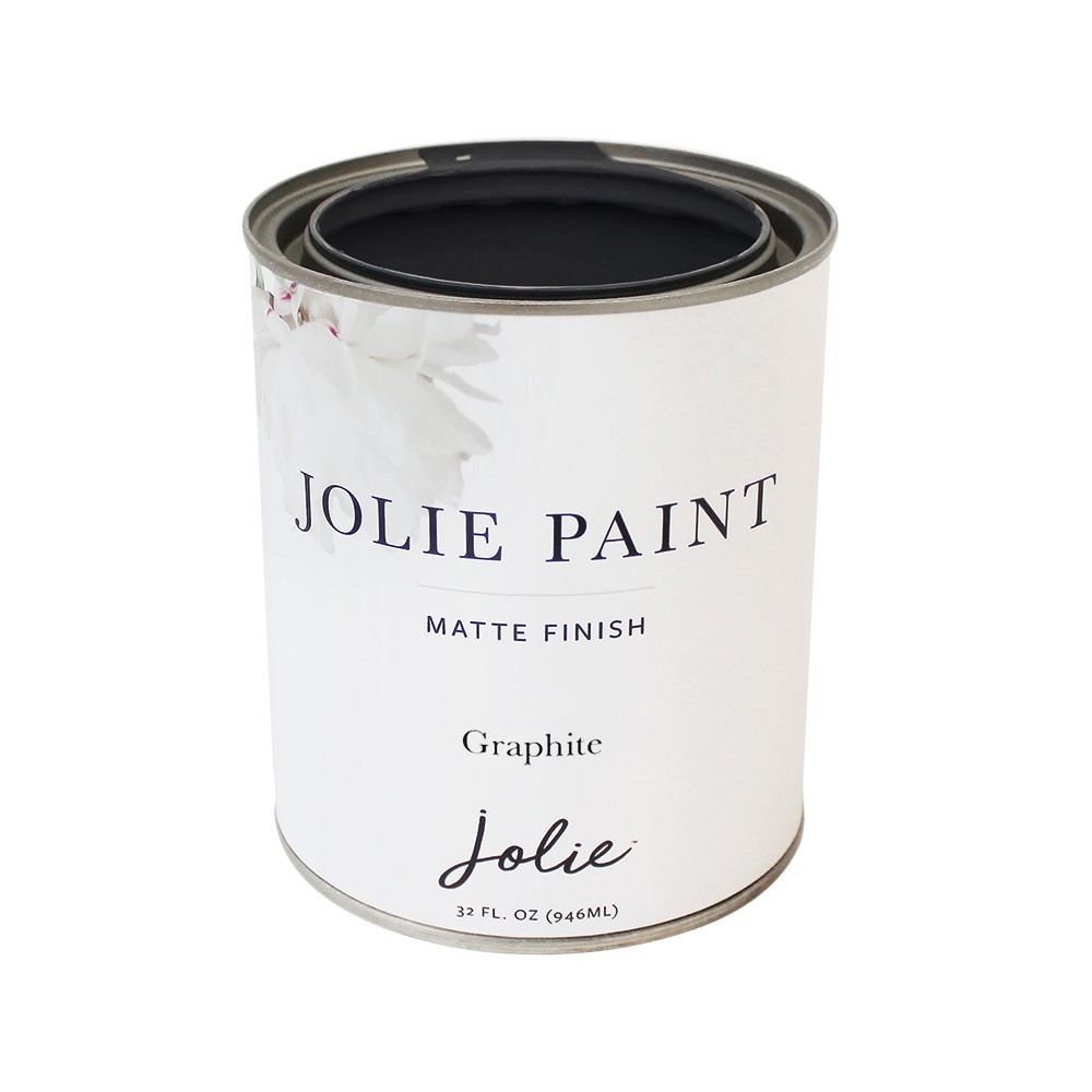 Jolie Paint for furniture, cabinets, and decor: Graphite (1 quart)