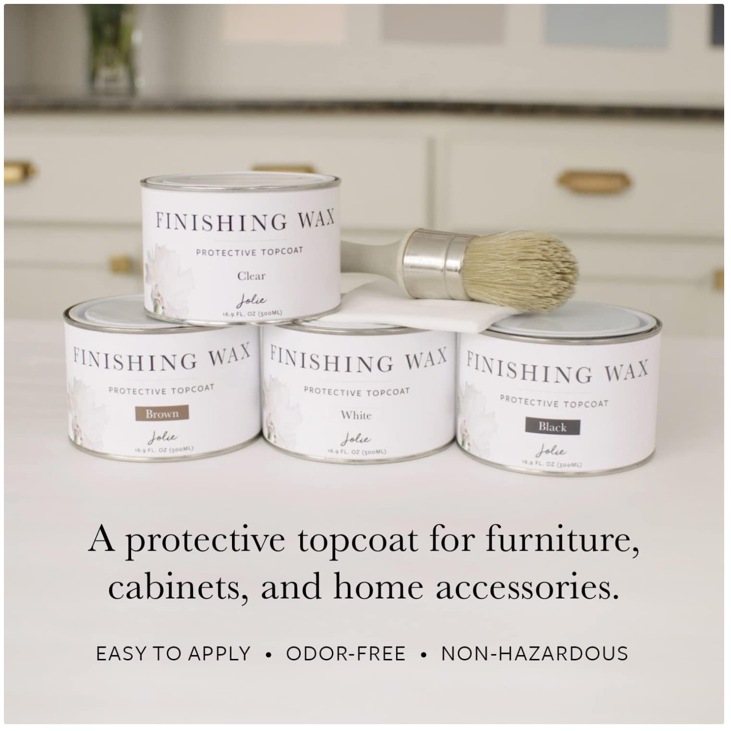 Brown Chalk Paint Wax – Matte Finish – Non-Hazardous – 500ml