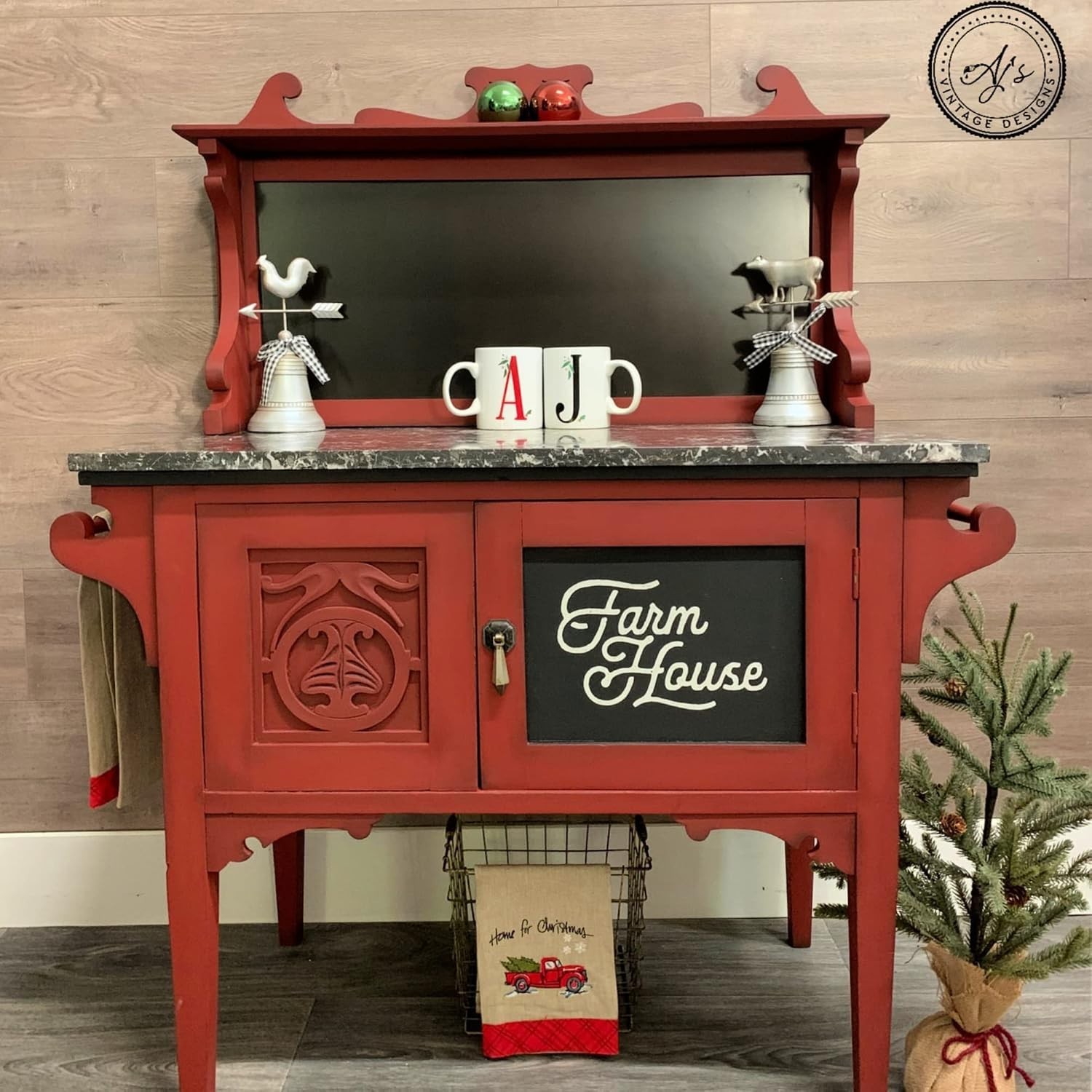 Rustic Red Chalk Paint 8oz | Fast-Drying, Fade Resistant for Cabinets & Decor