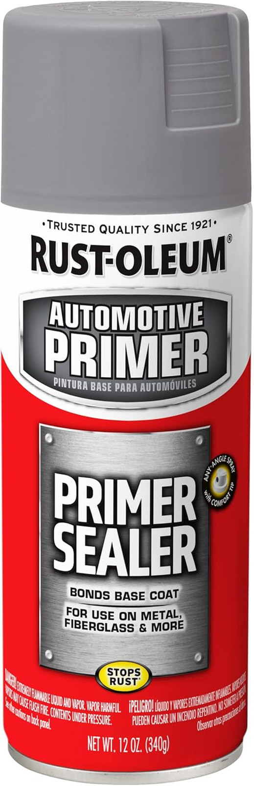 249321 Automotive Primer Sealer Spray, 12 Oz, Gray