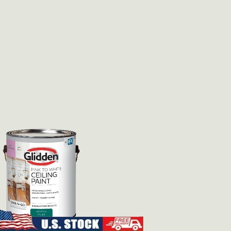 Interior Ceiling Paint Flat Quick Dry Washable Spatter Resistant 1 Gallon New