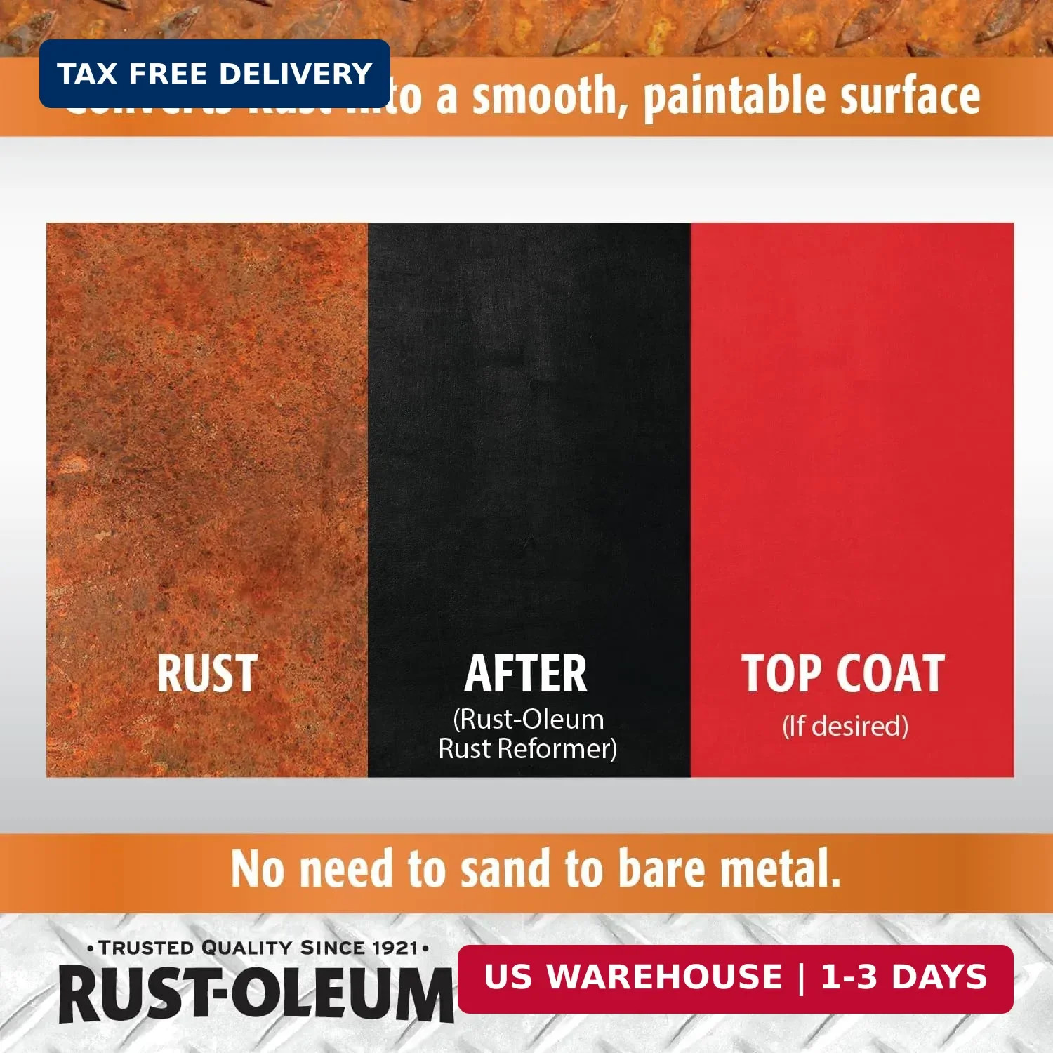 Rust-Oleum Stops Rust Reformer Spray, Instantly Converts Rust to a Protected Pai