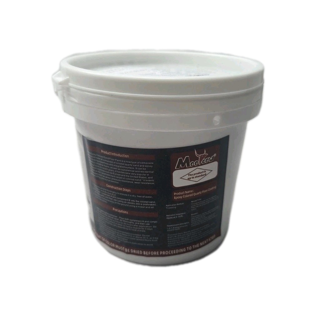 Moocow Louis Forest EPOXY Quartz Sand FLOOR PAINT Medium Grey Gray 500g Moo Cow
