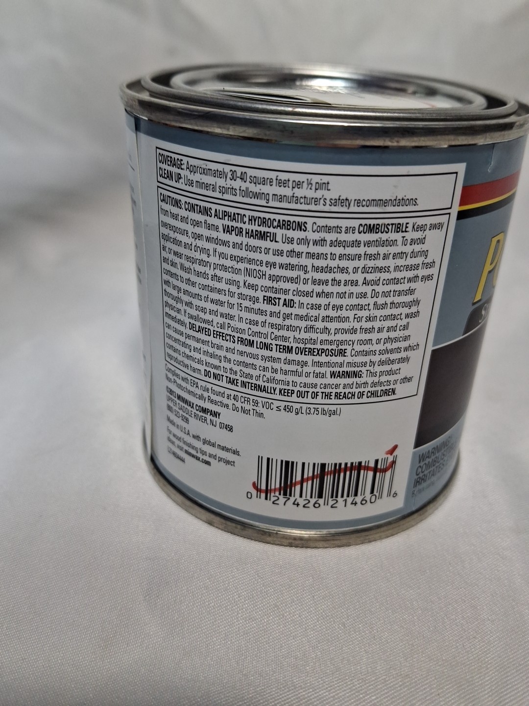 Minwax PolyShades Stain & Polyurethane in 1 Step TUDOR GLOSS 1/2 pt New