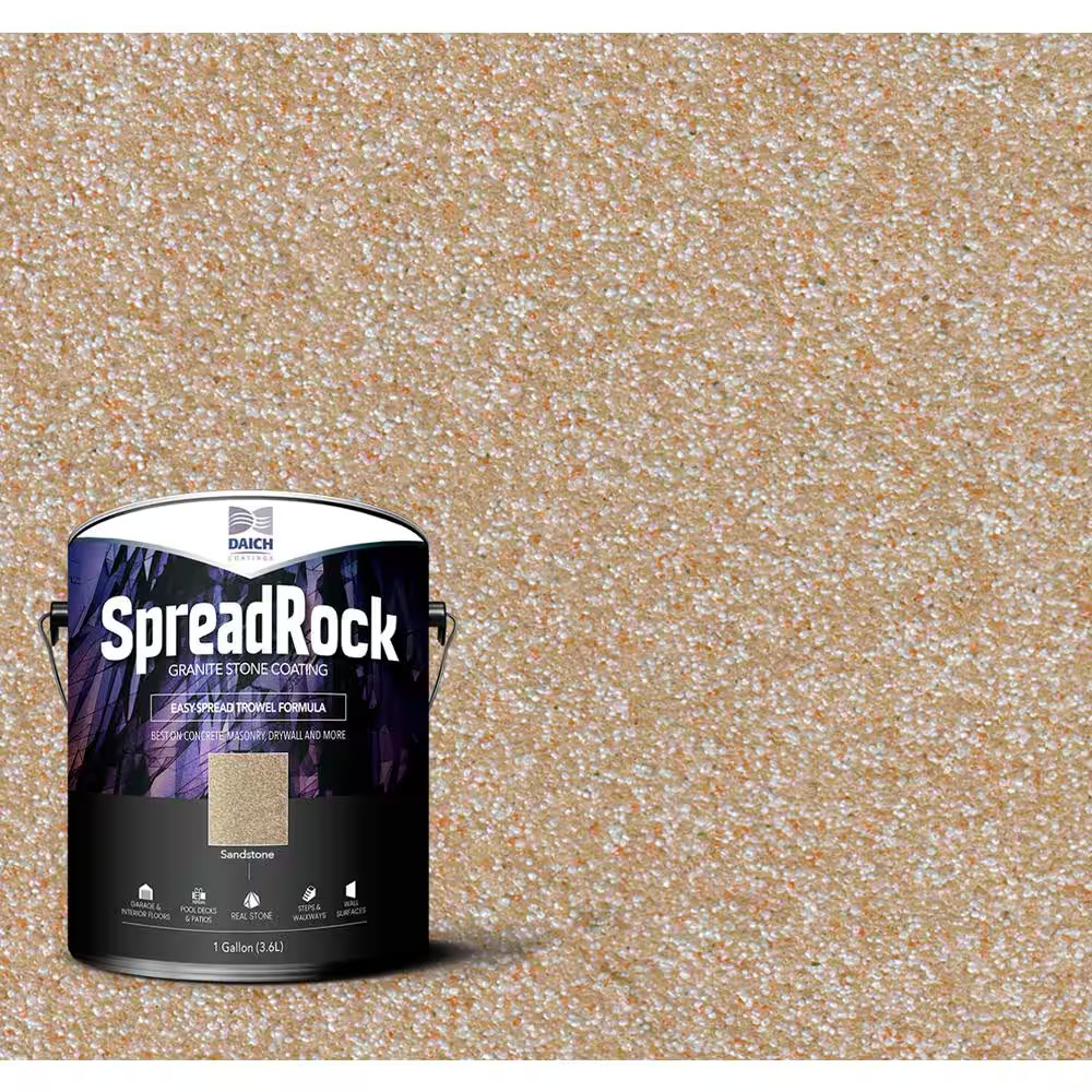 Granite Stone Coating 1 Gal. Sandstone Satin Interior/Exterior Concrete Resurfac