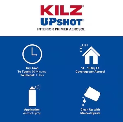 NEW KILZ 11748 UPSHOT OVERHEAD STAIN BLOCKER White Primer 10 ounce Can 7456908