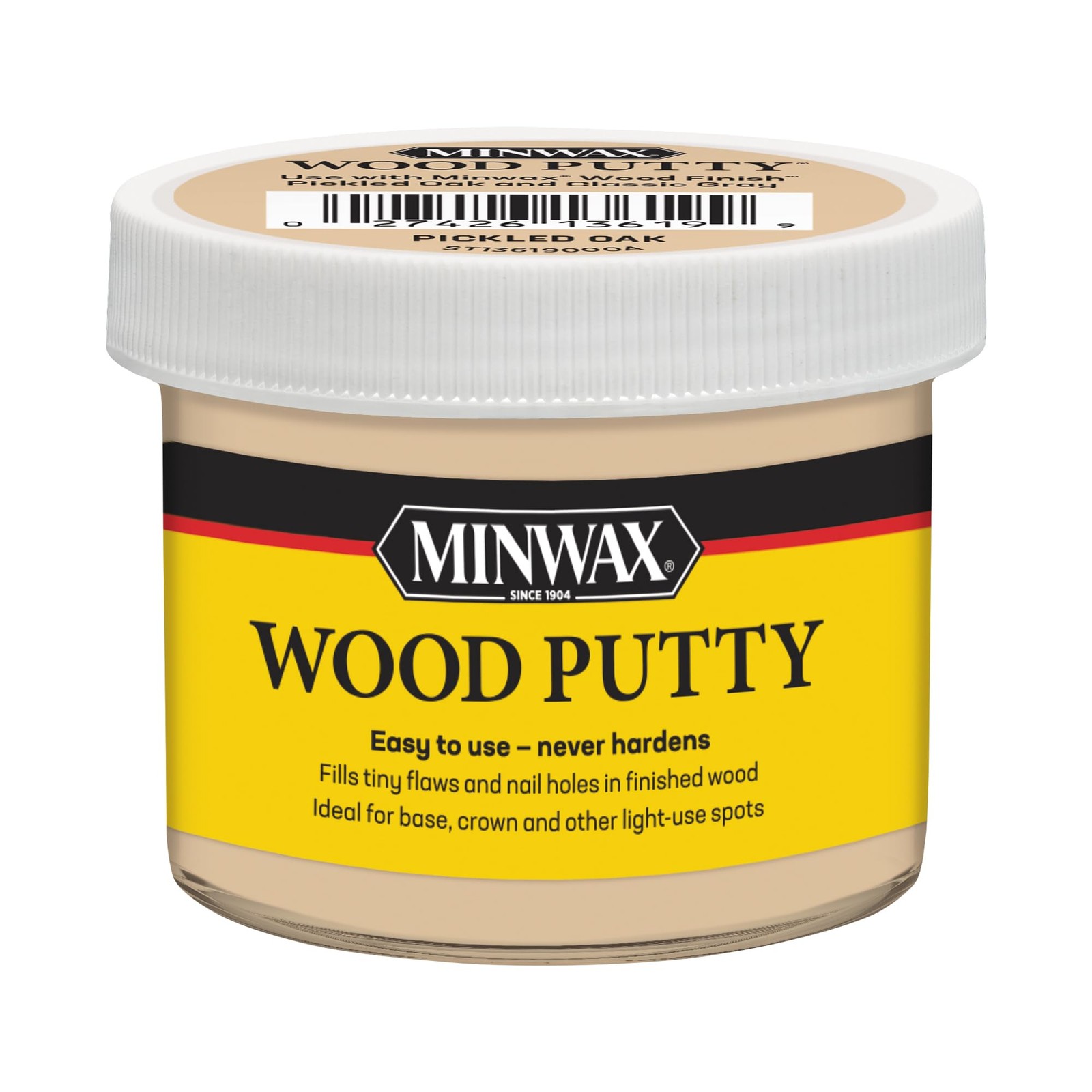 Minwax Wood Putty, Pickled Oak, 3.75 oz. oz, Oak