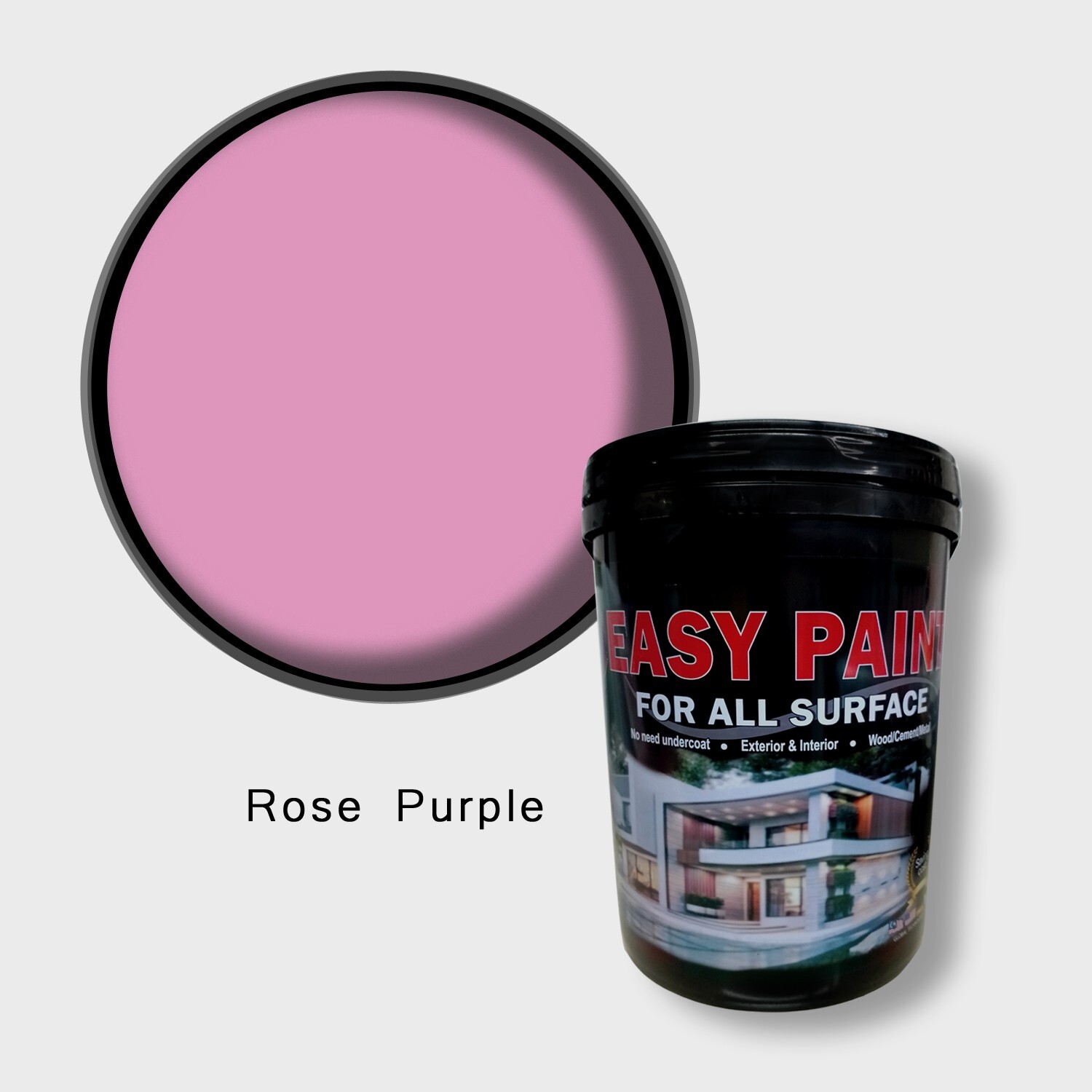 Rose Purple, Easy Paint 5L/1.3gal – Mid Sheen (Interior Wall) JS28 Red Shade