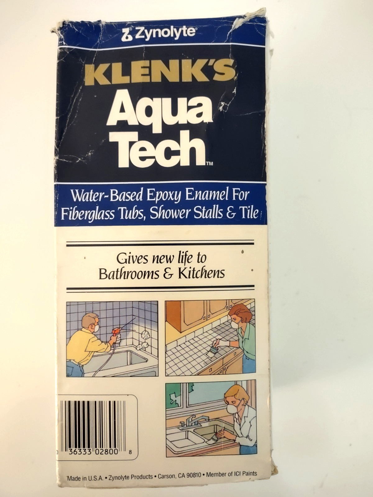 Zynolyte Klenks Aqua Tech Water Based Epoxy Enamel Tub & Tile Finish 48 Fl Oz
