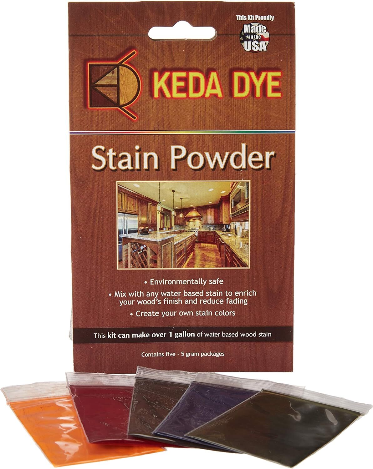 Wood Dye – Aniline Dye 5 Color Kit – Wood Stain Powder