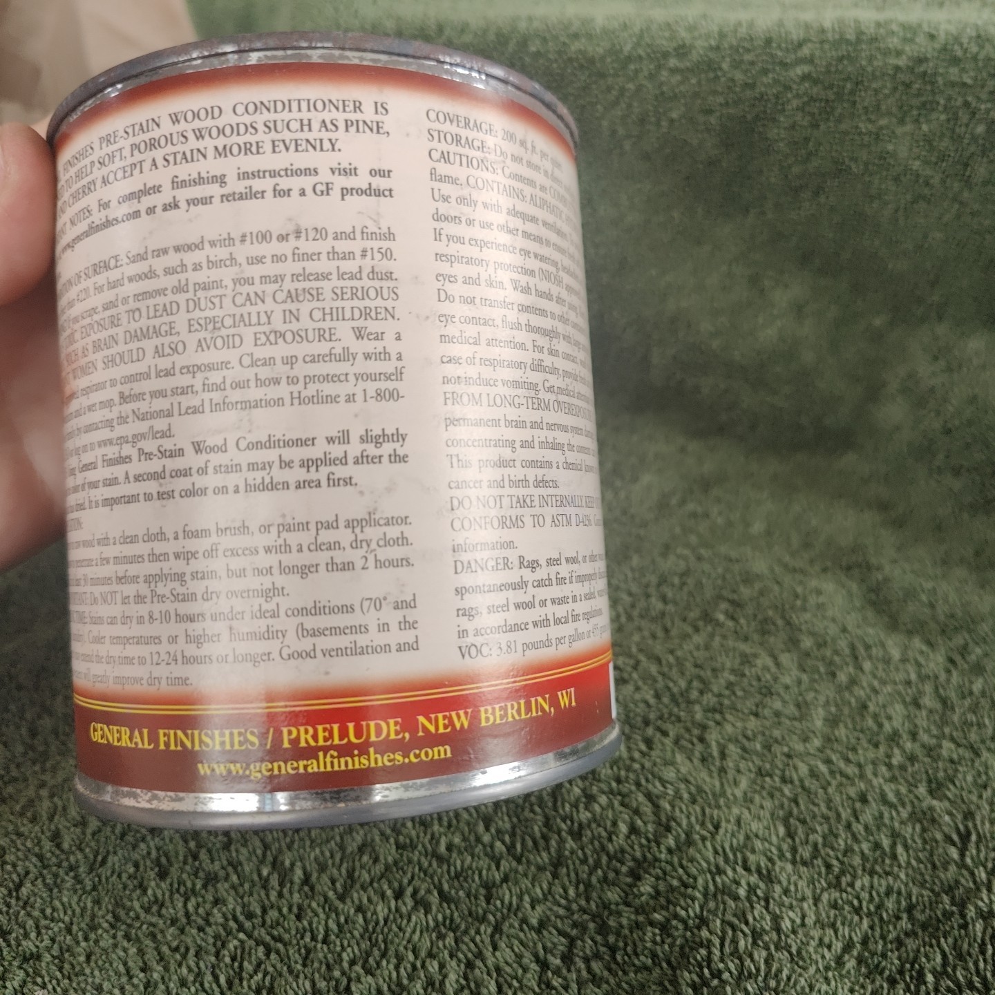 Premium Oil-Based Pre-Stain Wood Conditioner – 1 Quart for Flawless Finish$