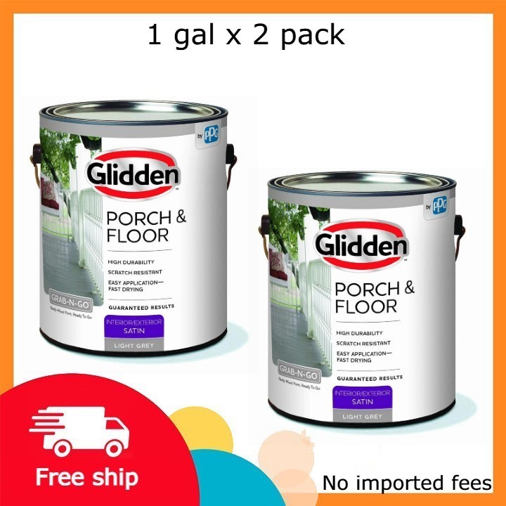 Glidden Porch & Floor 1 gal Light Gray Satin Interior/Exterior Paint with Primer