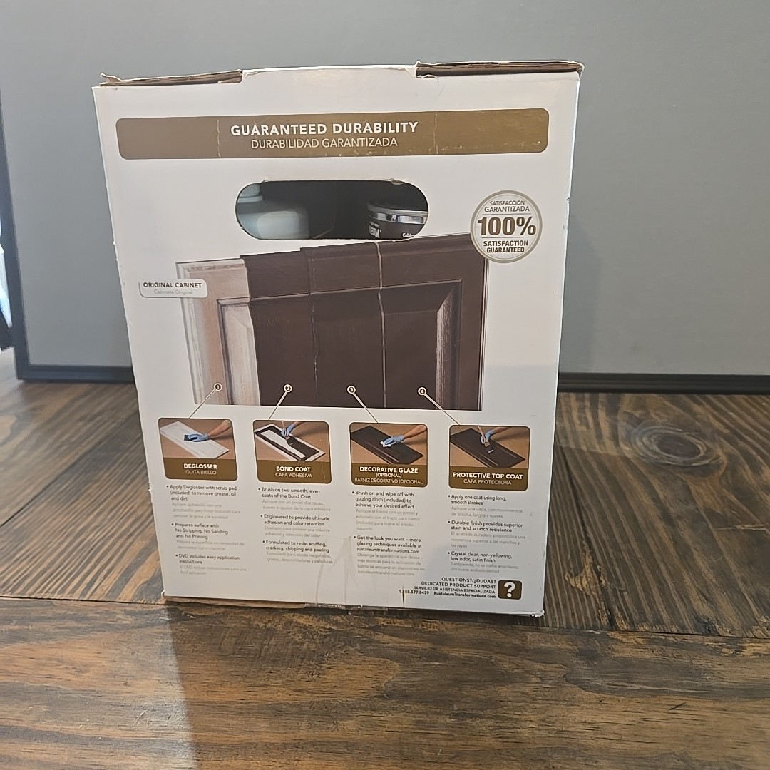 NEW In Box Rust-Oleum Cabinet Transformations Dark Kit 258240 Espresso 100 SQ FT