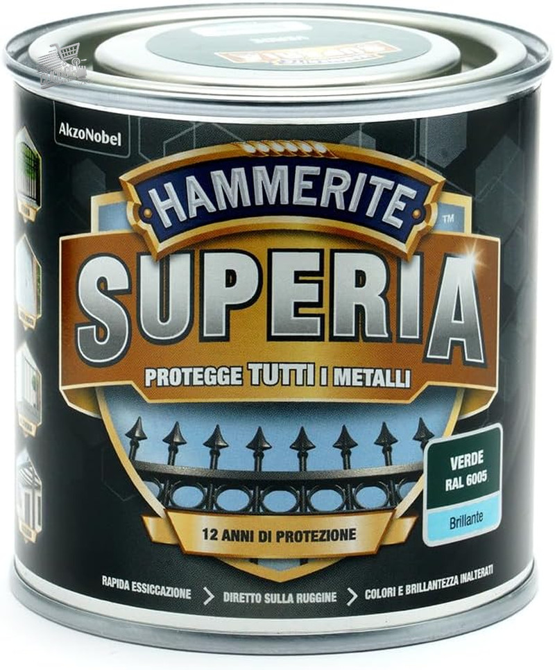 Anti-Rust Metal Glossy Green Metal Outer Interior Superia Paint 250ml