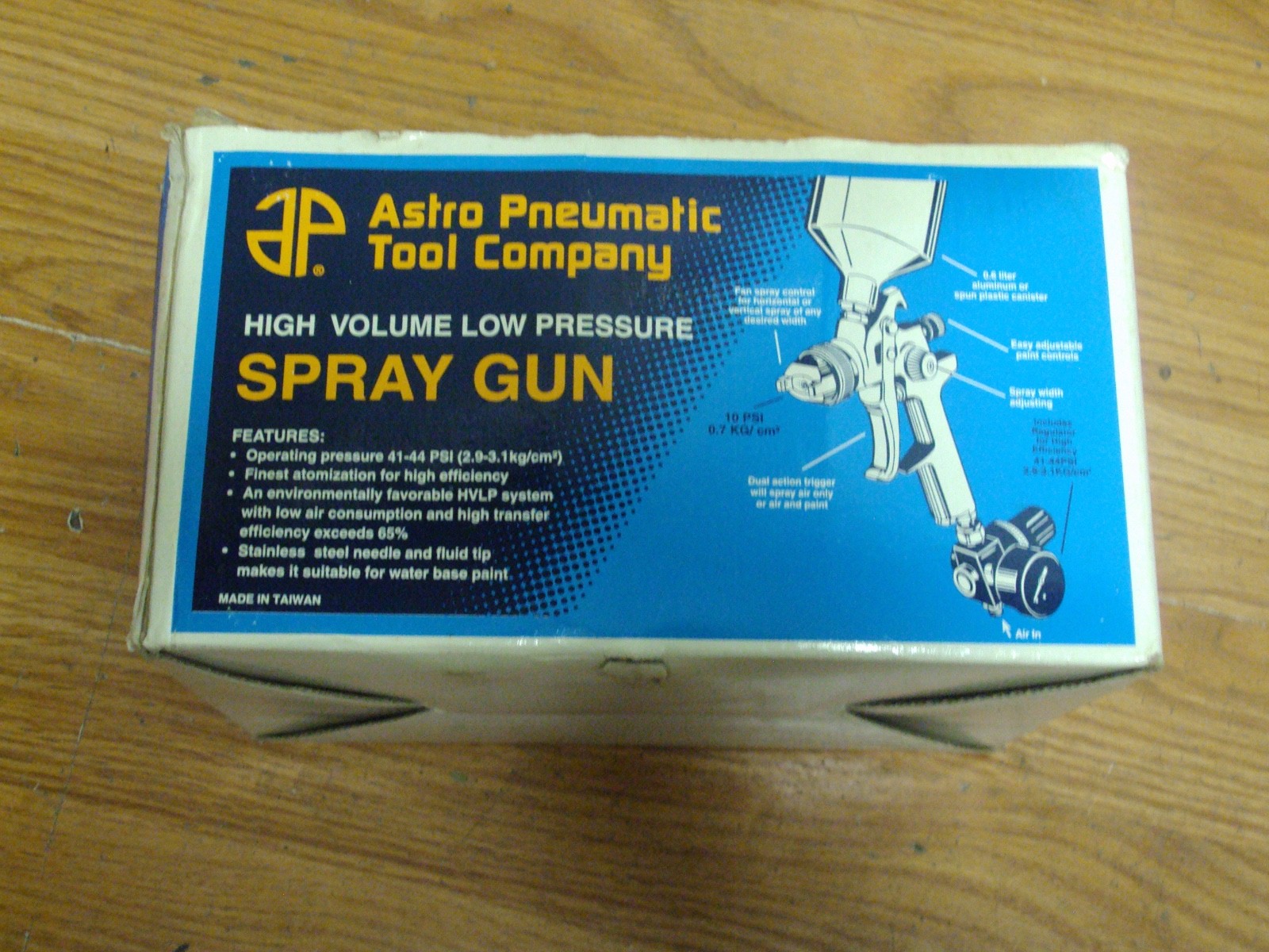 4 Central Pneumatic Astro Pneumatic. Professional Paint Spray Guns New In Box