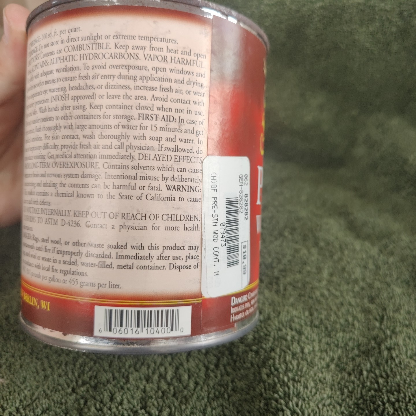 Premium Oil-Based Pre-Stain Wood Conditioner – 1 Quart for Flawless Finish$