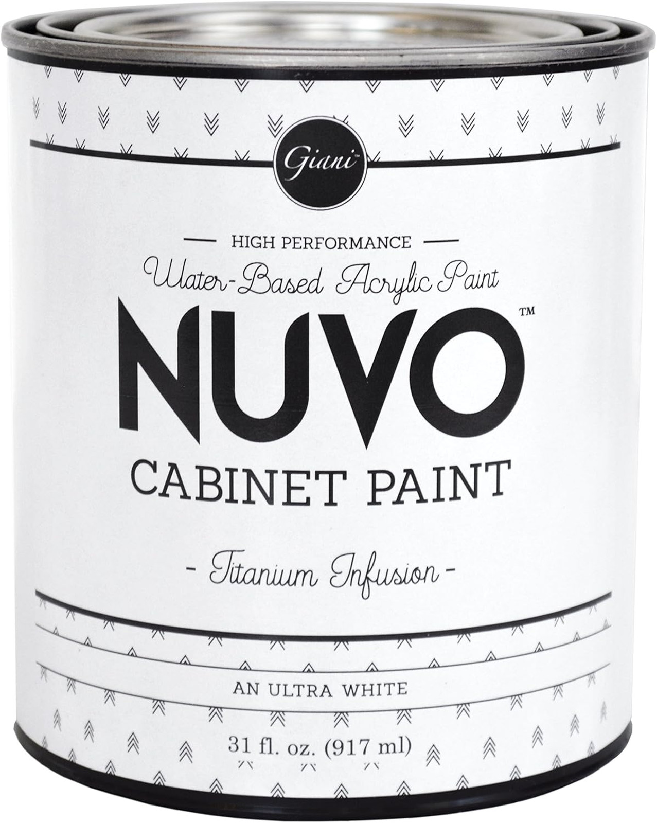 Interior Cabinet Paint Titanium Infusion Quart Satin Finish Water Based Acrylic