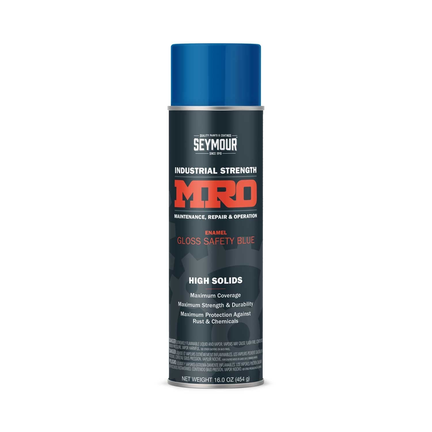 620-1427 Industrial MRO High Solids Spray Paint, Safety Blue, 16 Fl Oz (Pack …