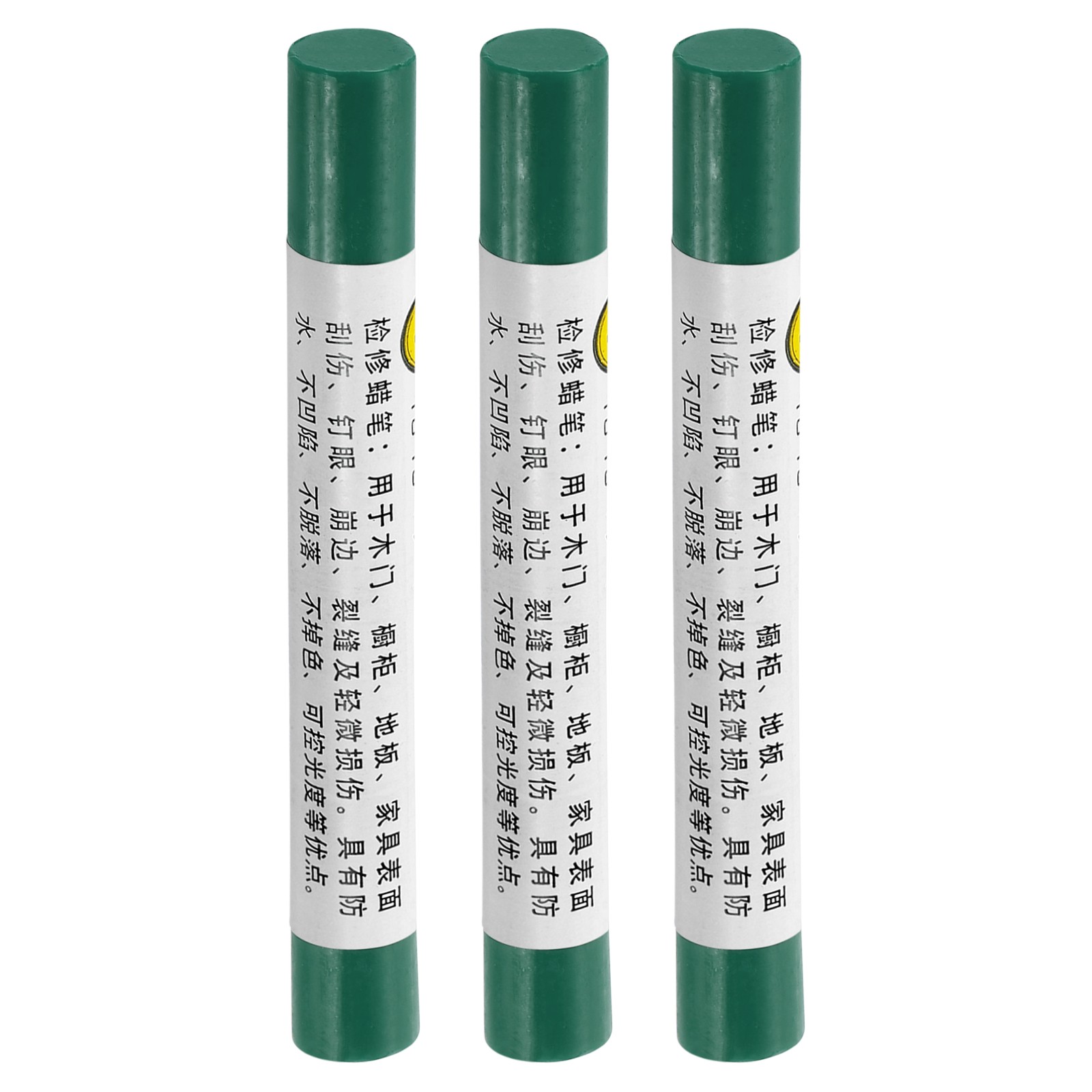 3Pcs Furniture Repair Crayons Wax Filler Stick Pen Marker Grass Green