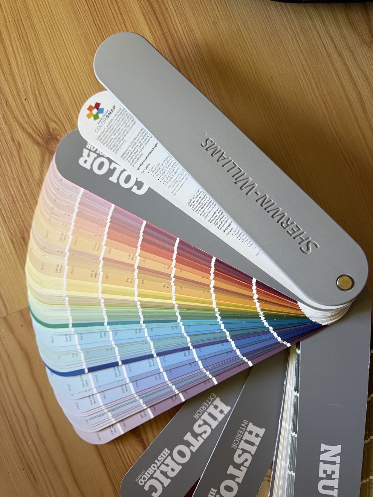 2015 Sherwin Williams Color Snap Paint Swatches Sample Fan Deck Book Match Chips