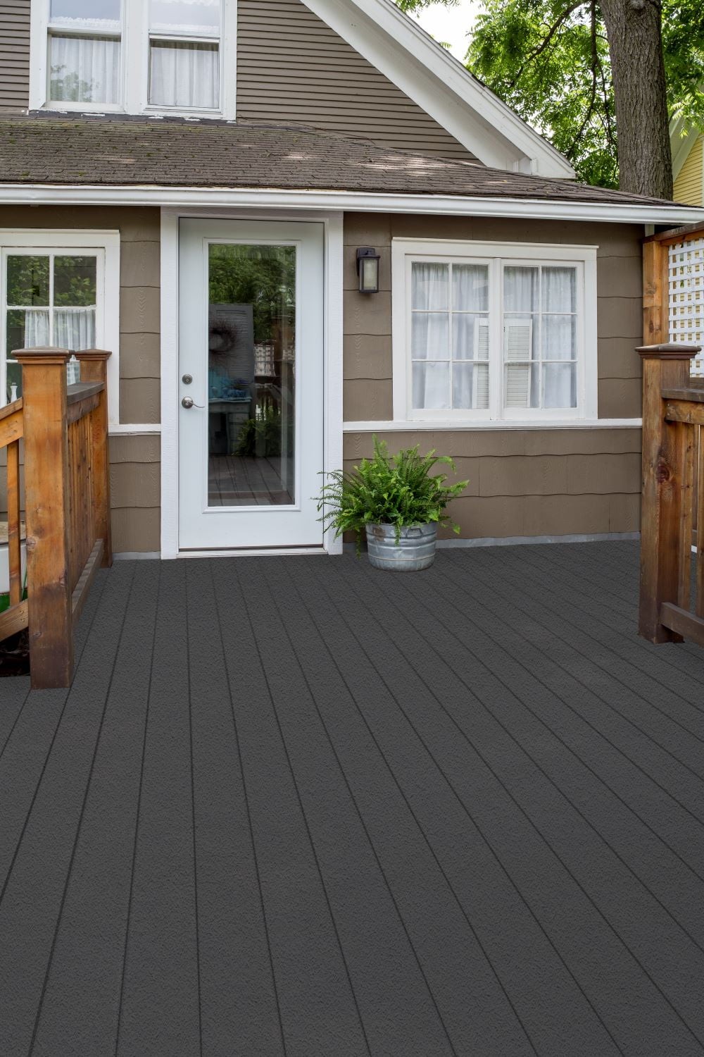 Wood & Concrete Solid Coating Resurfacer Exterior Textured Slate Gray 1 Gallon