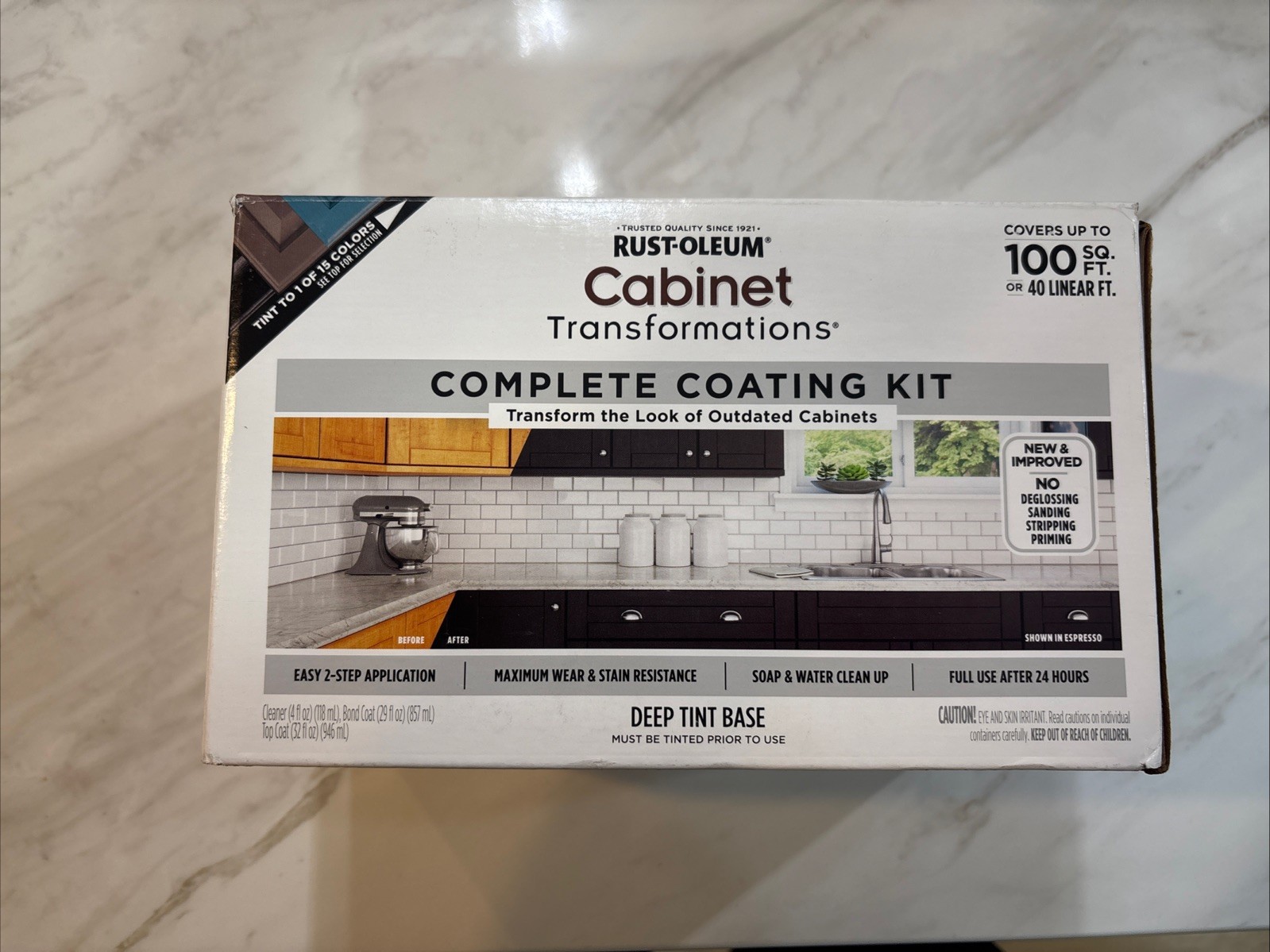 Rust-Oleum 380390 Cabinet Transformations Kit Deep Tint Base Kit