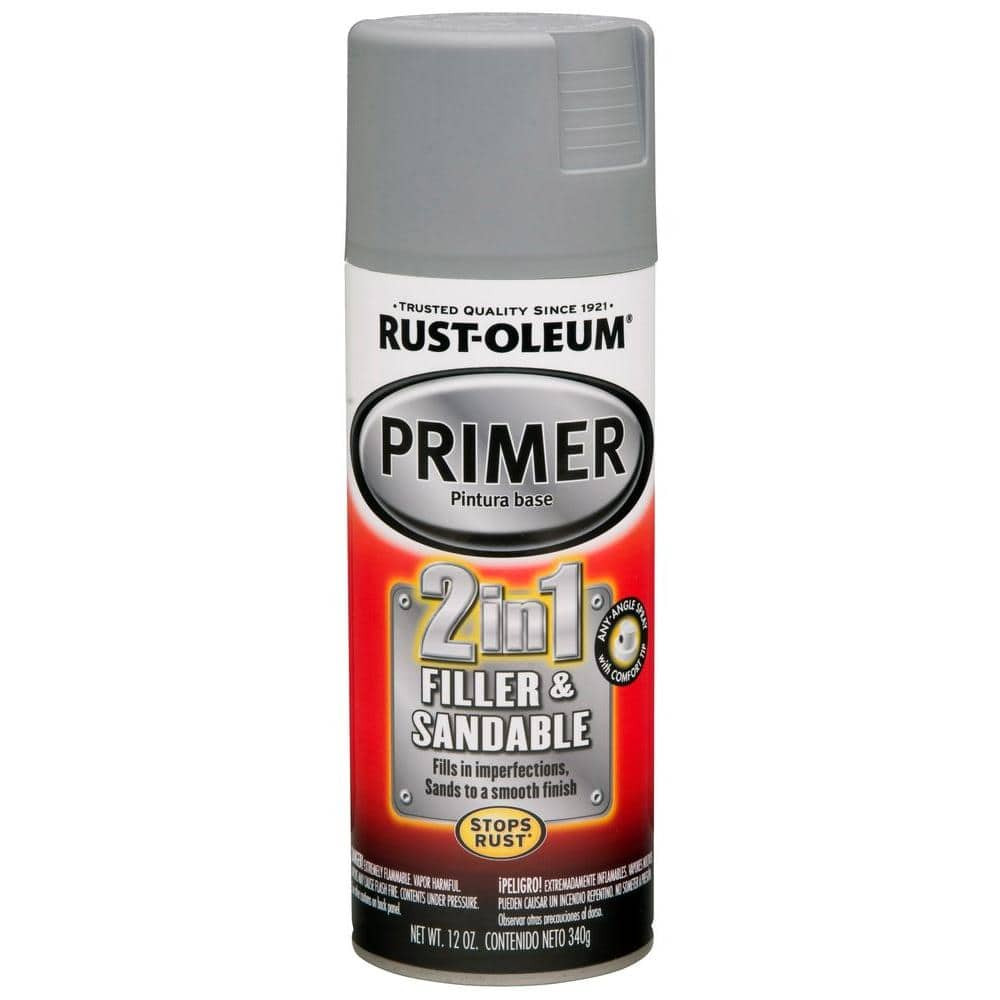 12 Oz. Gray 2 in 1 Filler & Sandable Primer Spray (6-Pack)