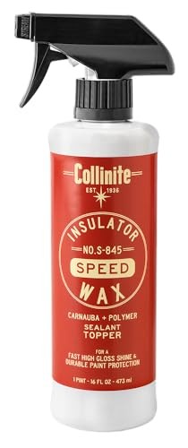 S-845 Insulator Wax Speed-Carnauba + Polymer Sealant+Spray Wax Topper. High
