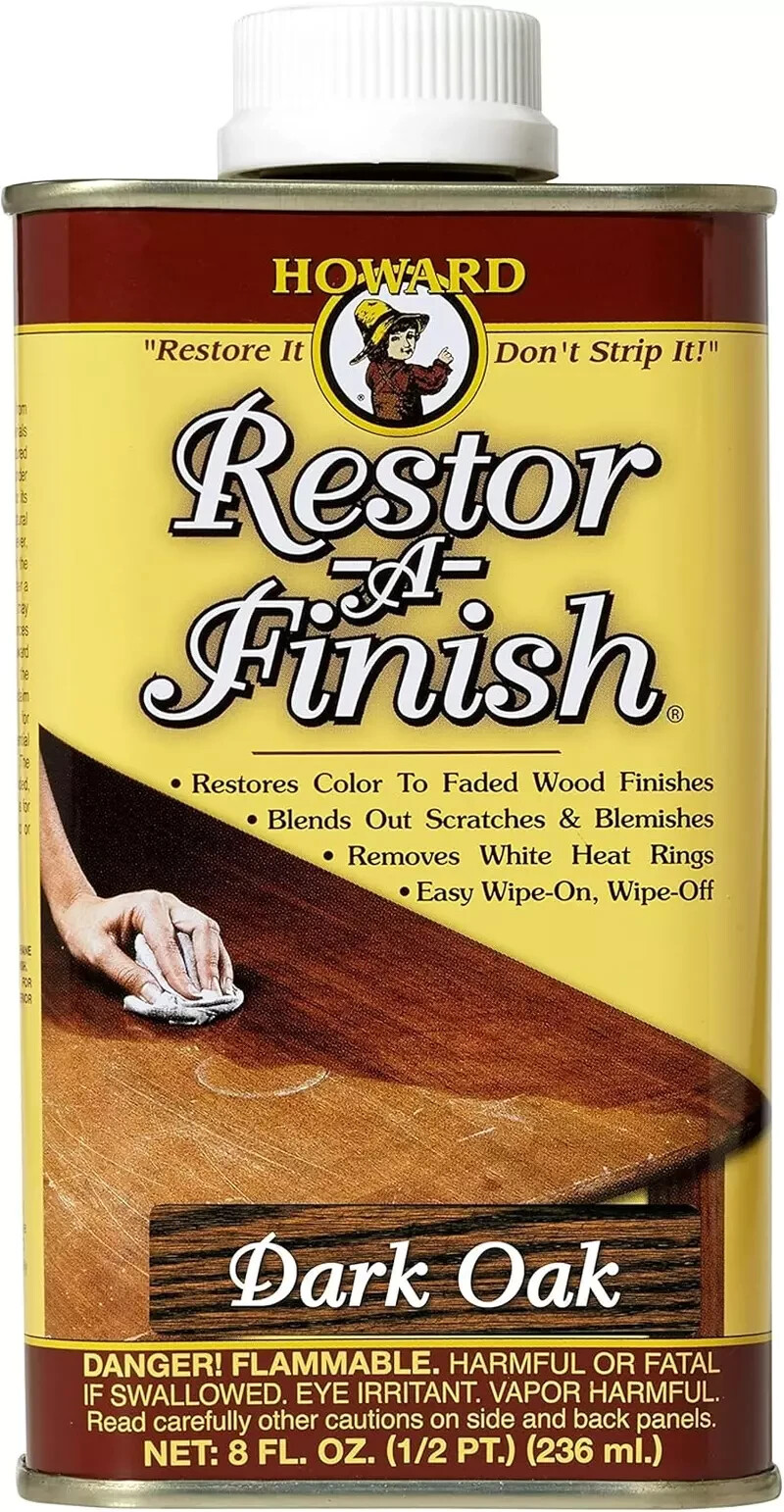 Howard Products RF8 Restor-A-Finish, 8 Oz, Dark Oak, 8 Fluid Ounces
