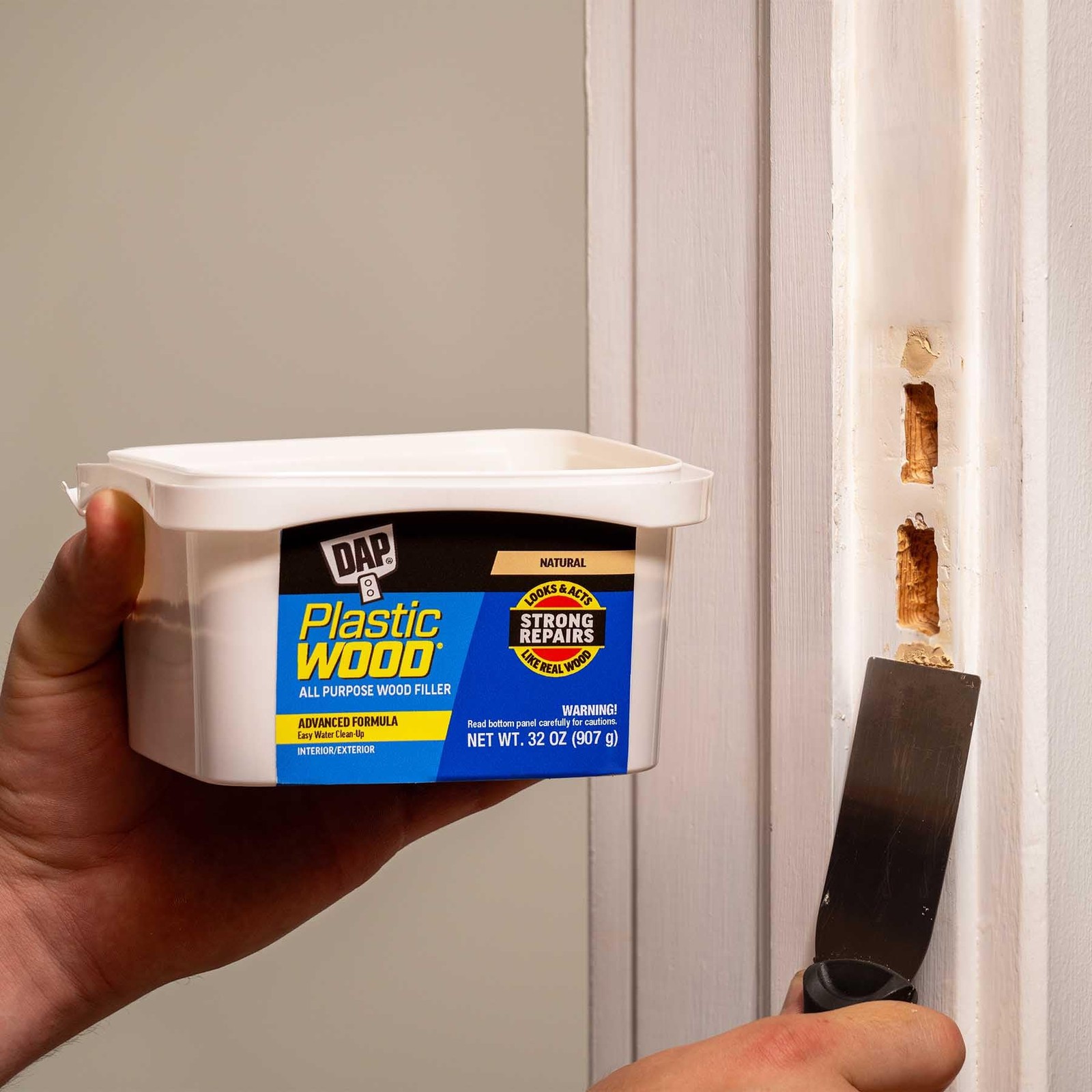 DAP Plastic Wood All Purpose Latex Filler, Natural, 32 Oz 32 oz, Natural