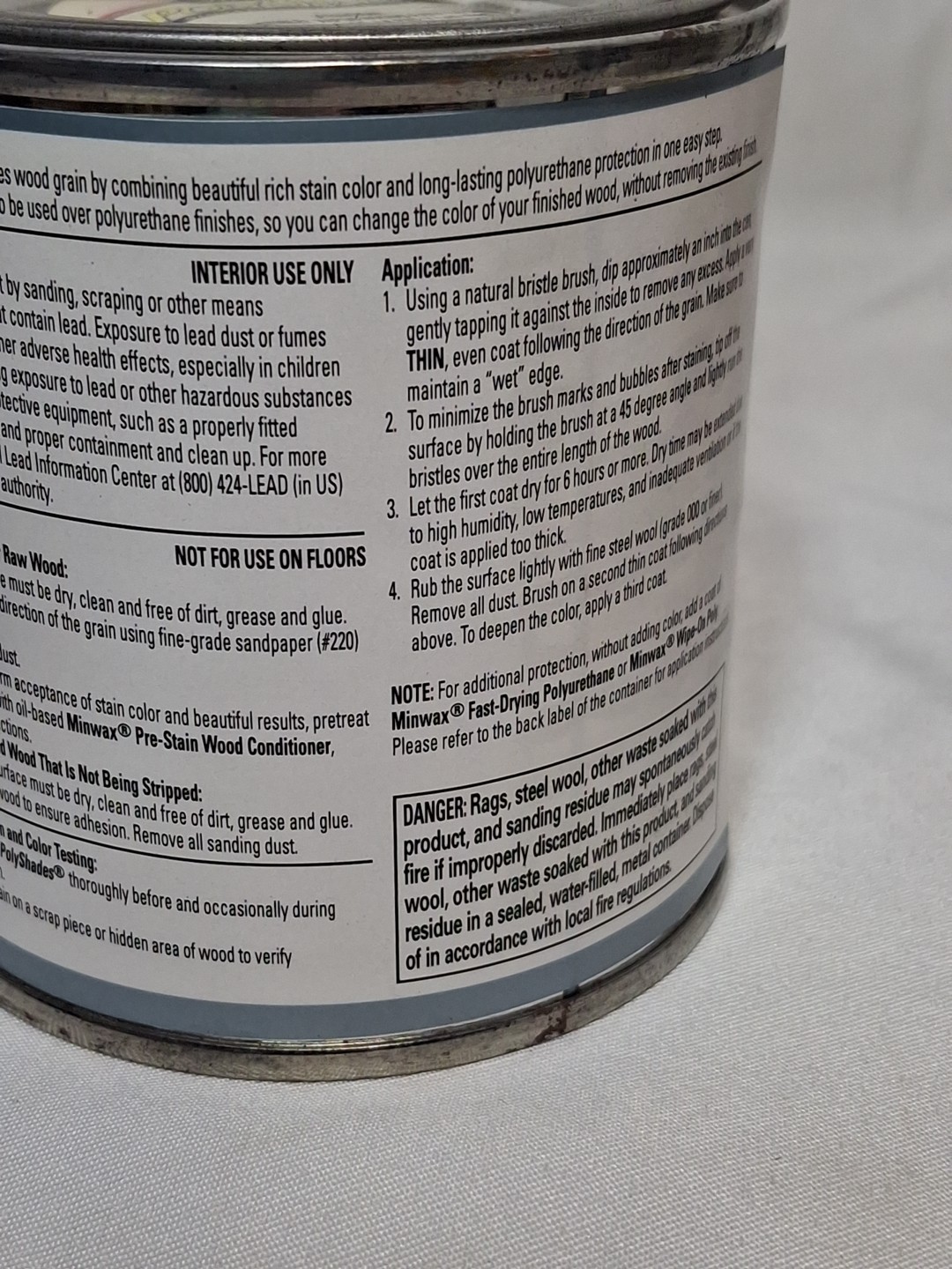 Minwax PolyShades Olde Maple Wood Stain and Finish 1/2 Pint, Glossy Sheen