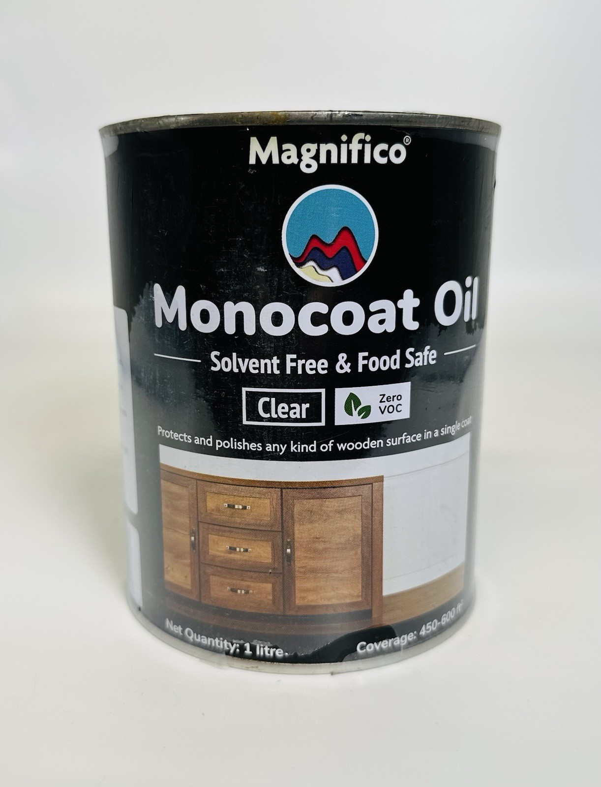 MAGNIFICO MONOCOAT OIL, Clear, 1 Liter: Wood, Epoxy, Marble, Metal *NEW SEALED*
