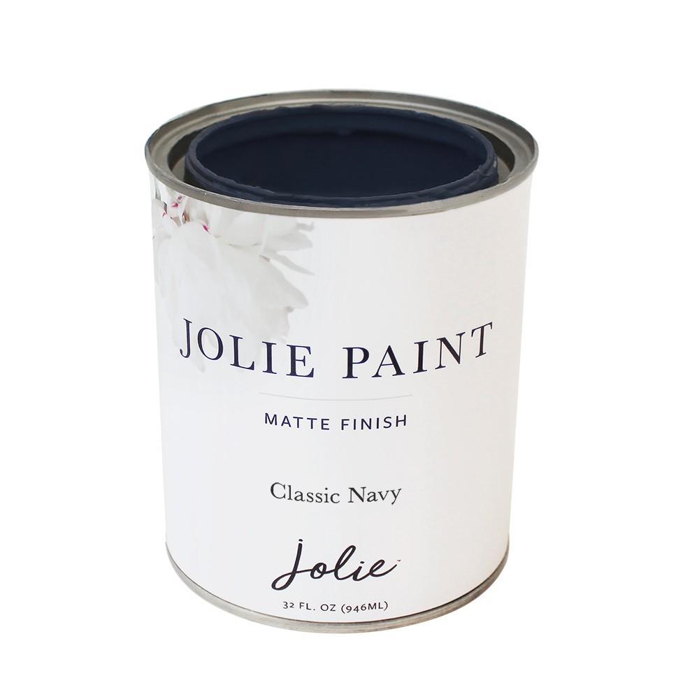 Jolie Paint for furniture, cabinets, and decor: Classic Navy (1 quart)
