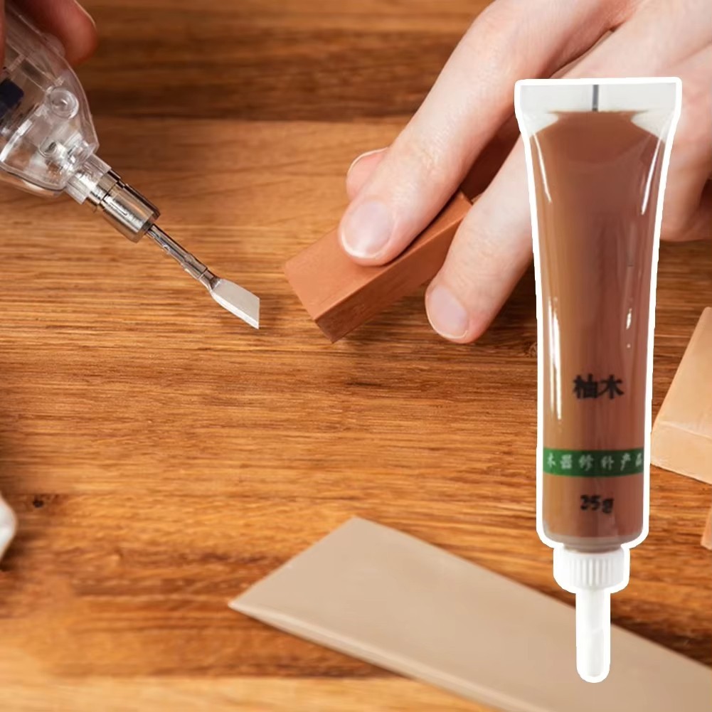 Wood Repair Paste Scratch Remover Furniture Floor Cabinet Touch Up Wax 25g