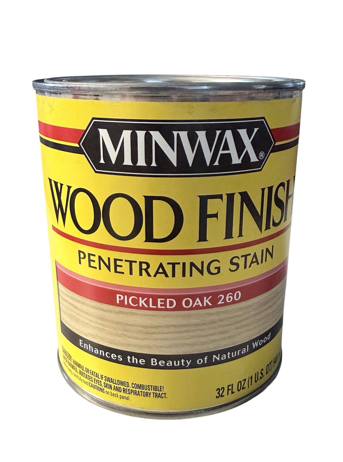 Minwax Pickled Oak 260 Oil-Based Wood Stain Finish 1 Qt Interior Discontinued
