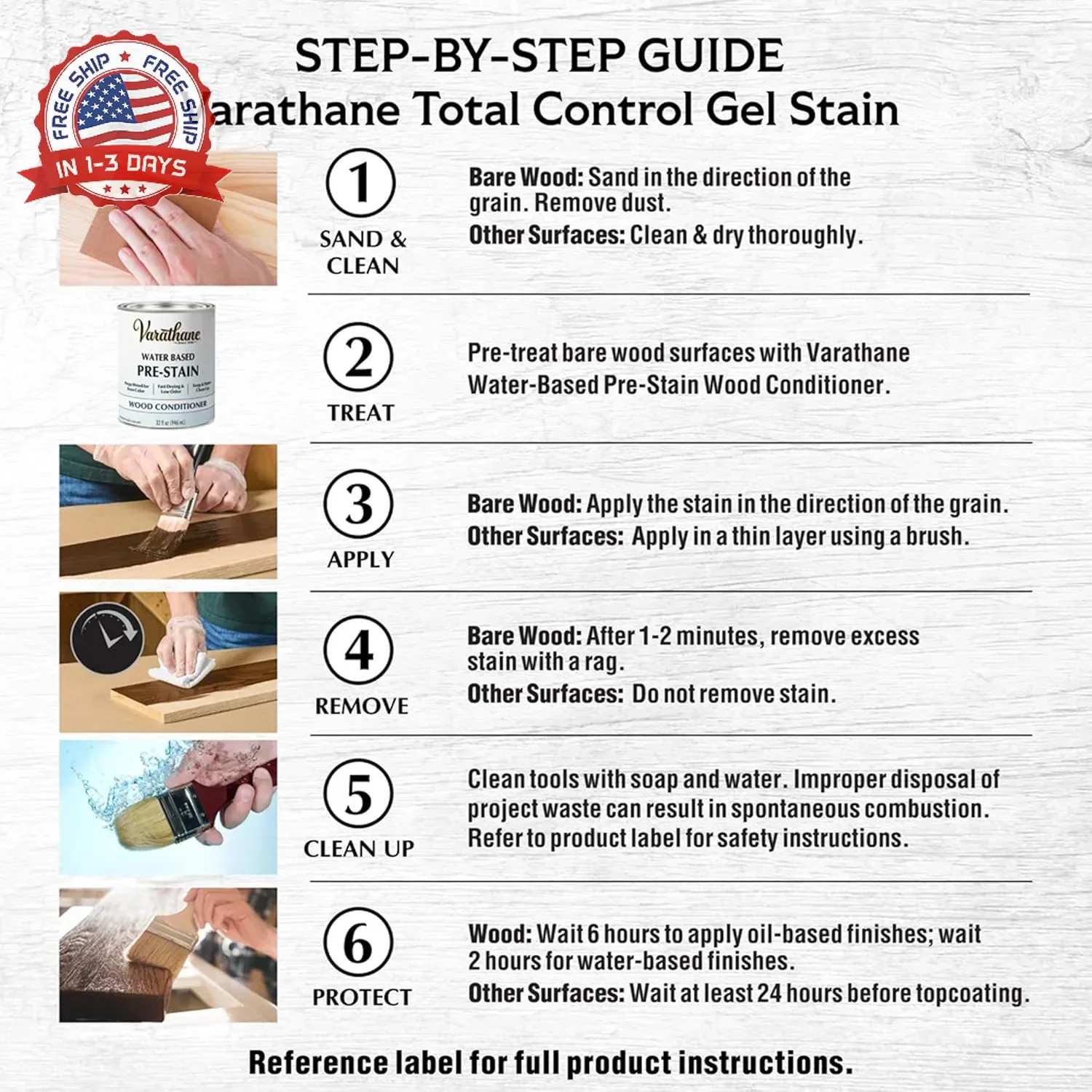 Heavy-Duty Gel Stain Black Half Pint for Wood Metal Fiberglass