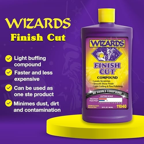 Finish Cut Compound – Levels Scratches and Brightens Dull Finishes – 32 oz.