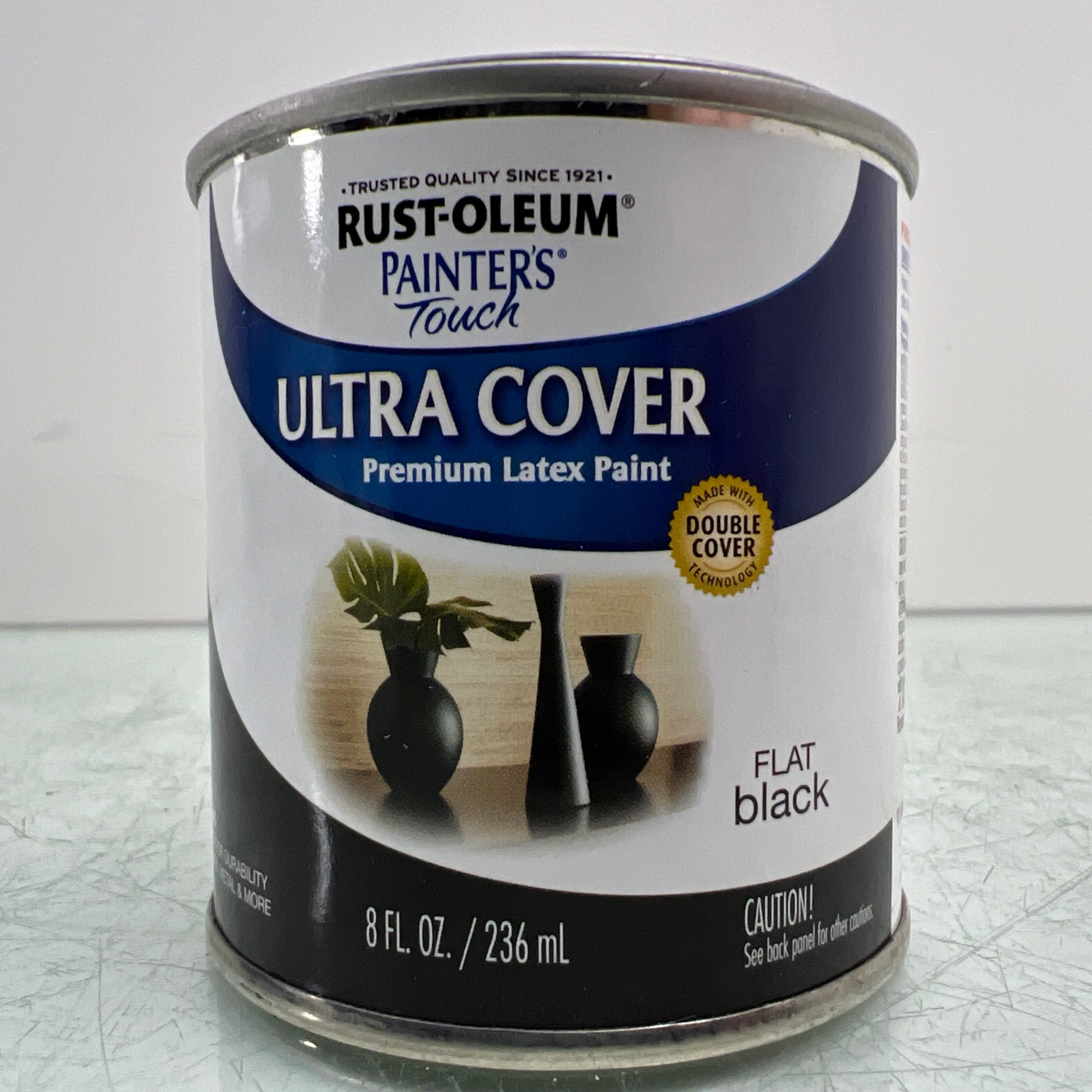 Rust-Oleum Painters Touch Ultra Cover Flat Black Paint Indoor/Outdoor 8 fl.oz.